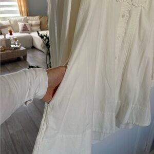 Cream Button-Up Blouse